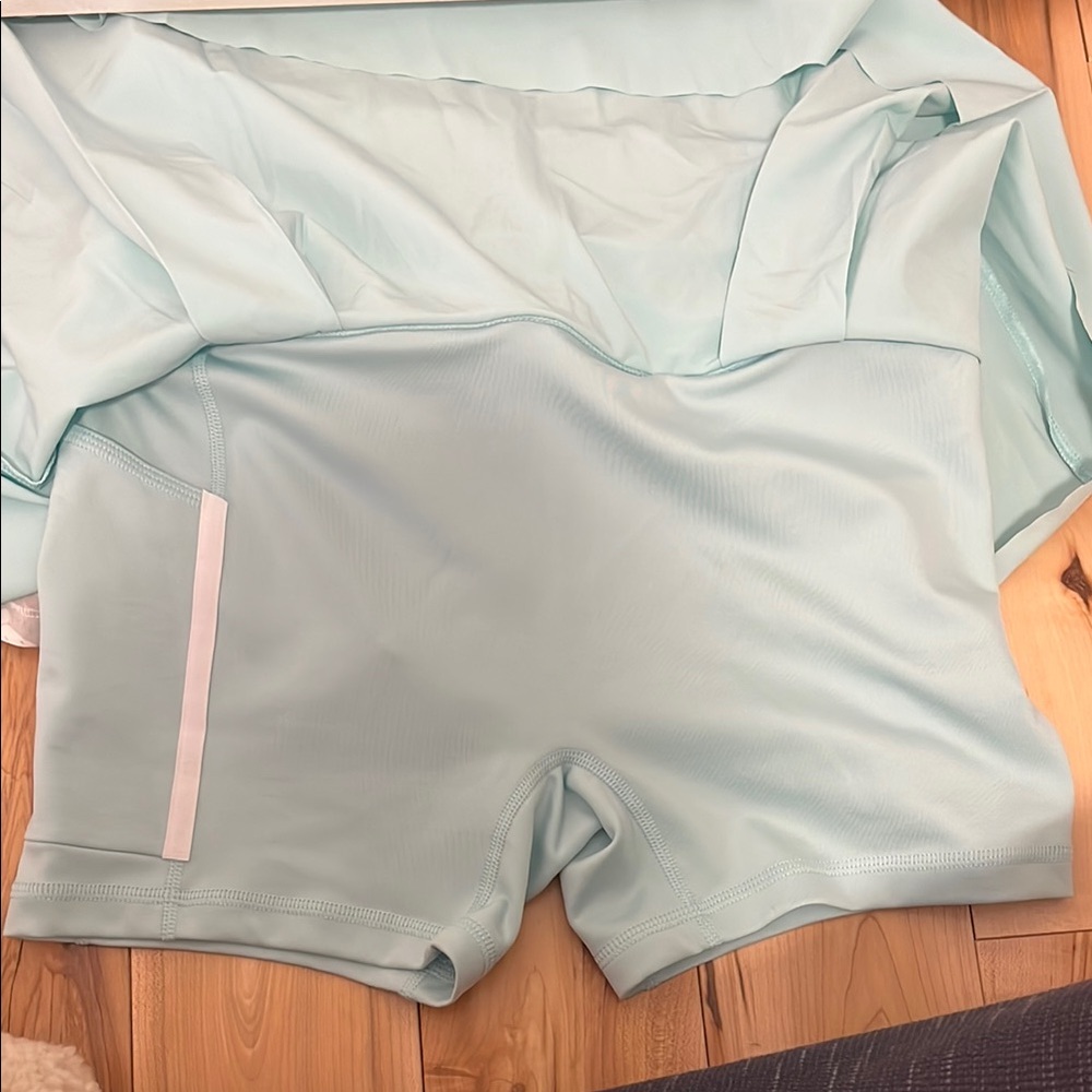 Nike Green Skater Mini Skirt with Pleats - Picture 5 of 6